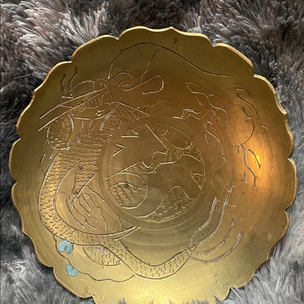 Gold Decorative Brass Plate - Picture 16 of 16